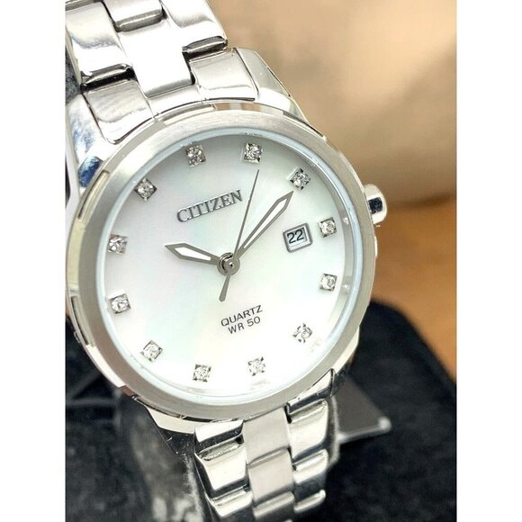 Citizen Women\'s Watch EU6070-51Y Quartz White Mother of Pearl Dial 28mm main image 13